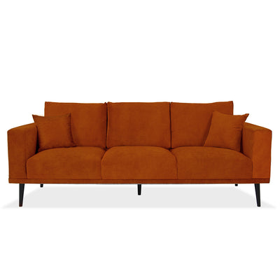 Calvin 3 Seater Sofa (Rust)