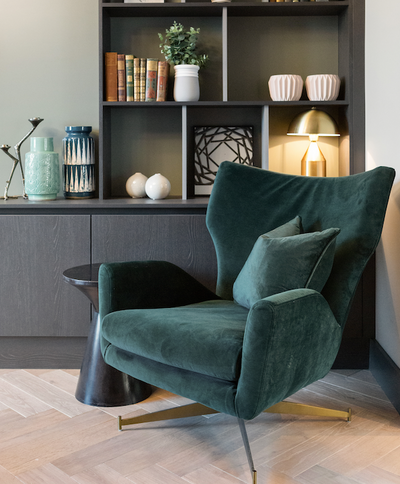 Bubbit Armchair (Green Velvet)