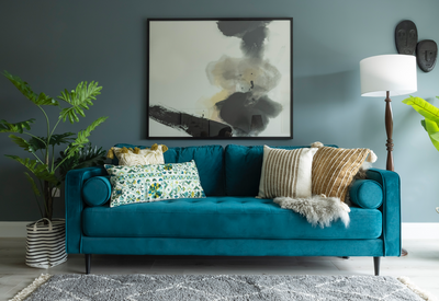 Brooklyn 3 Seater Sofa (Teal)