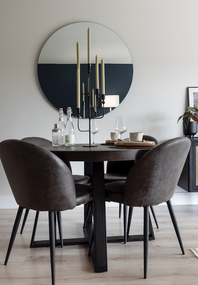 Boston Round Dining Table 1200mm (Grey Elm)